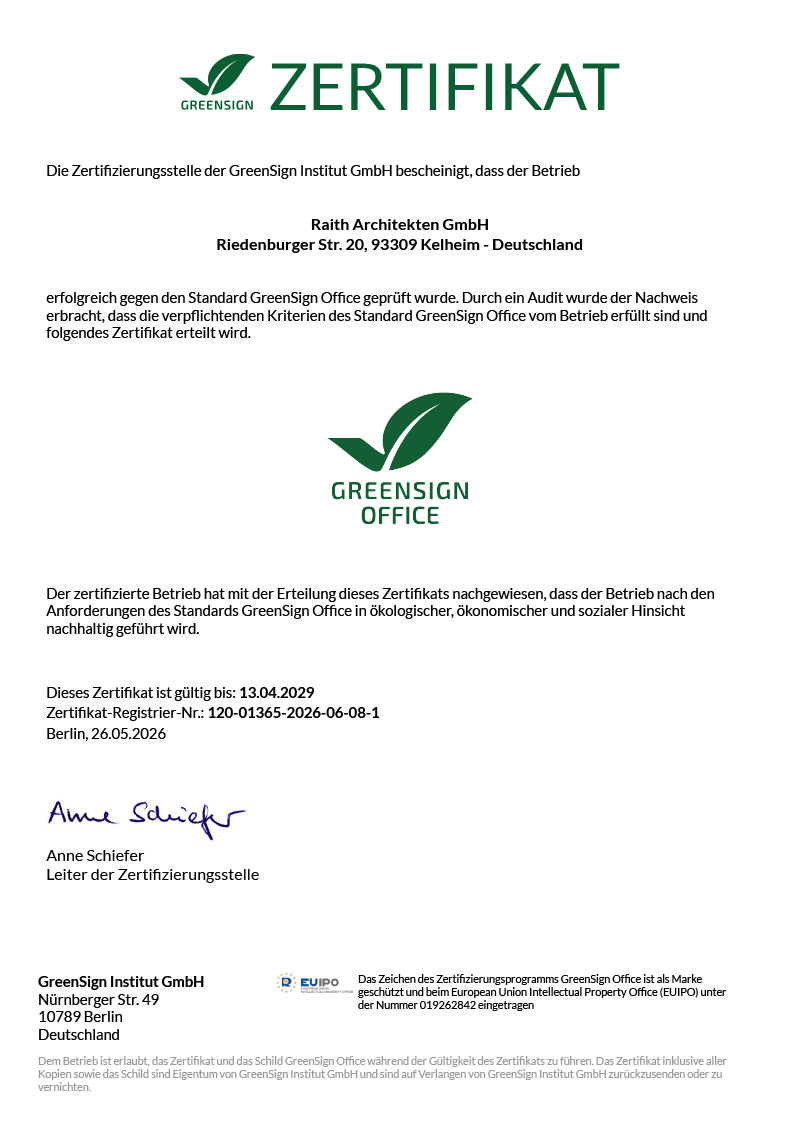 GreenSign Zertifikat