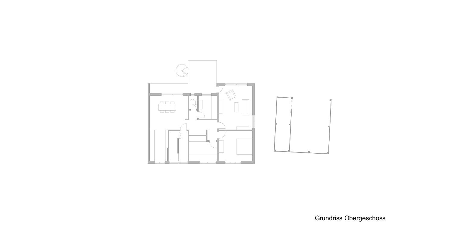 Obergeschoss und Dachgeschoss eines Wohnhauses in Kelheim